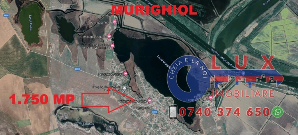 ID 7492 Teren INTRAVILAN * Comuna MURIGHIOL, Judetul TULCEA