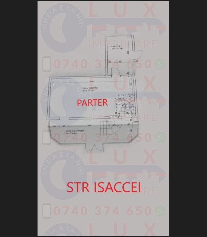 ID 6042 Spatiu comercial - STRADA ISACCEI
