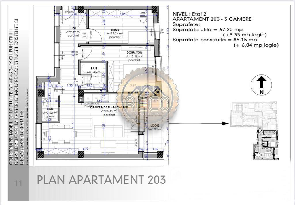 RECO APARTAMENT CU 3 CAMERE, BLOC NOU, STR. MESTESUGARILOR