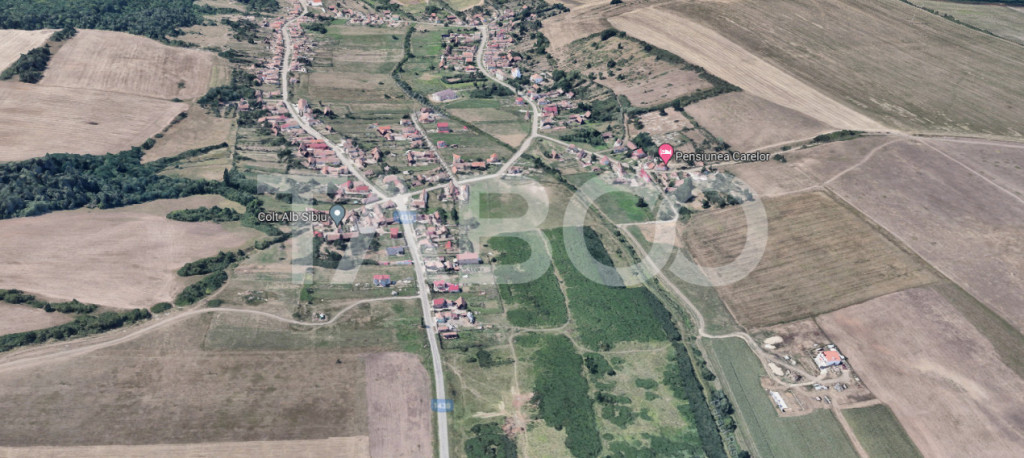 Teren extravilan 2216 mp cu front 12 m acces auto Rusciori S