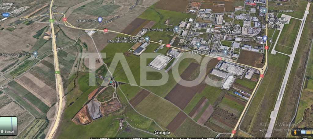 Teren 24000 mp front 112 ml de vanzare zona Industriala Vest