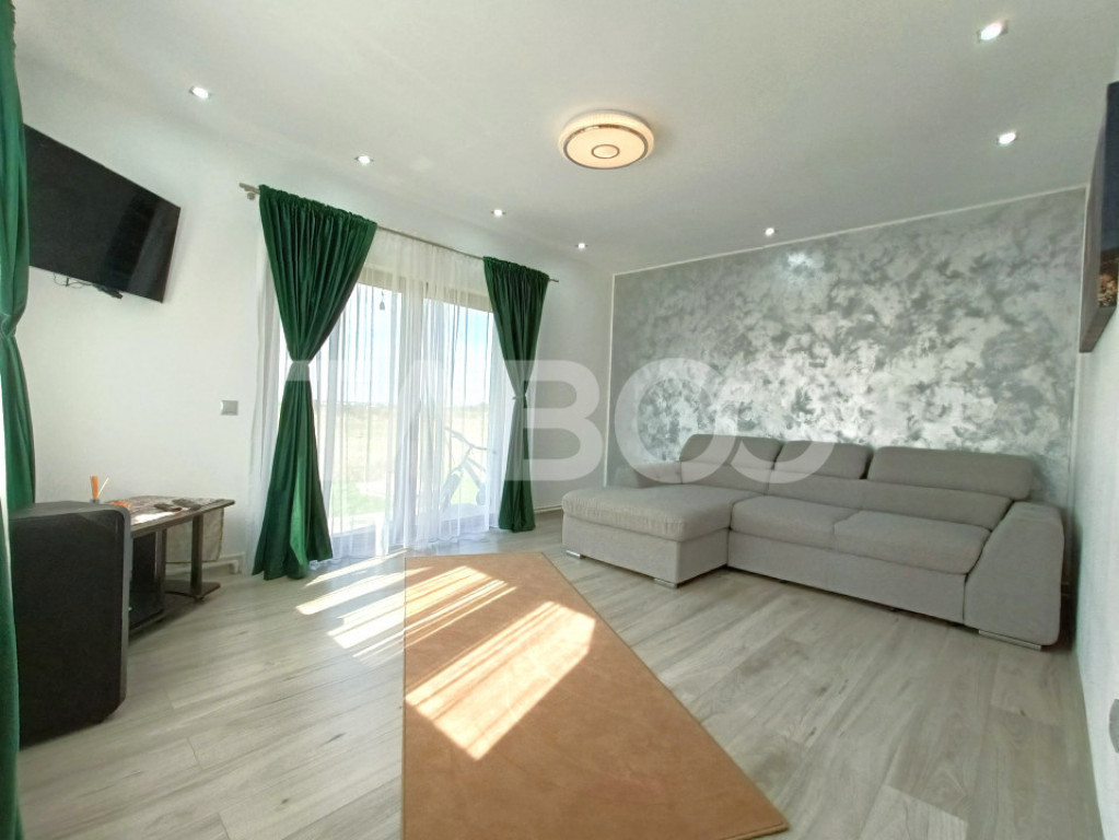 Casa moderna de vanzare 3 camere 2 bai - teren 472 mp - zona
