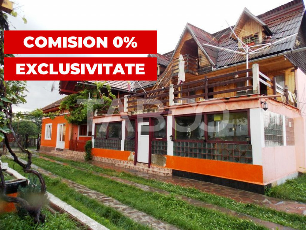 Pensiune la cheie 13 camere 15 locuri parcare si teren 3000