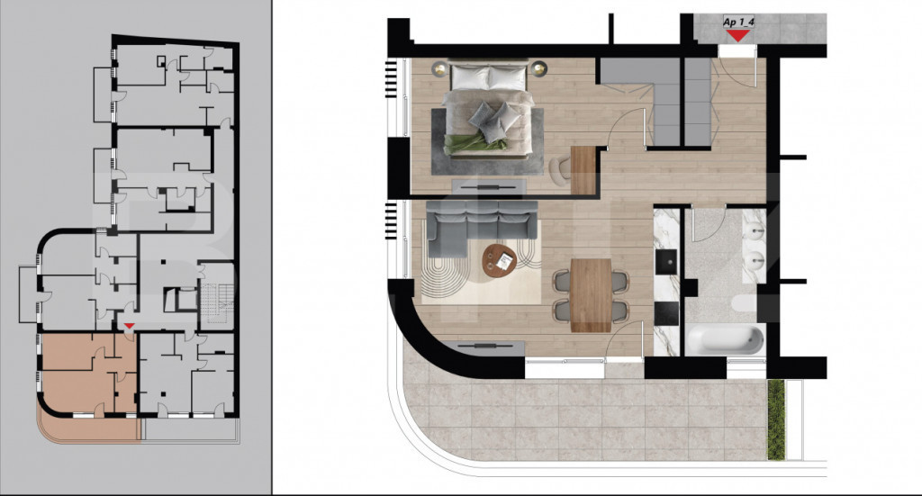 Apartament spațios, 79,13 mp, în bloc nou – Zona Dacia