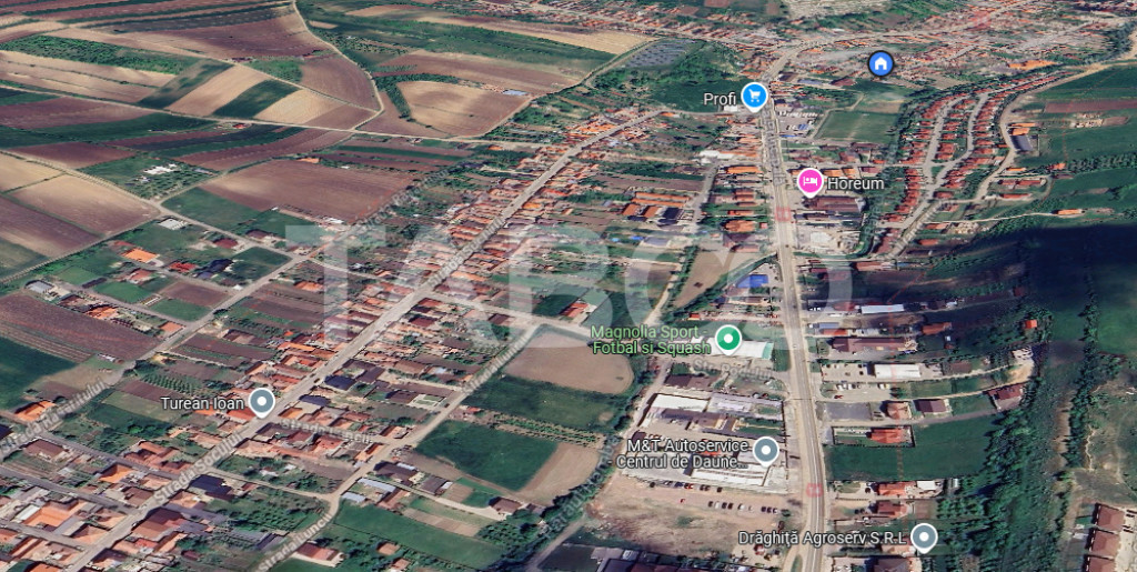 Teren intravilan de vanzare 4600mp deschidere 37m in Sura Ma