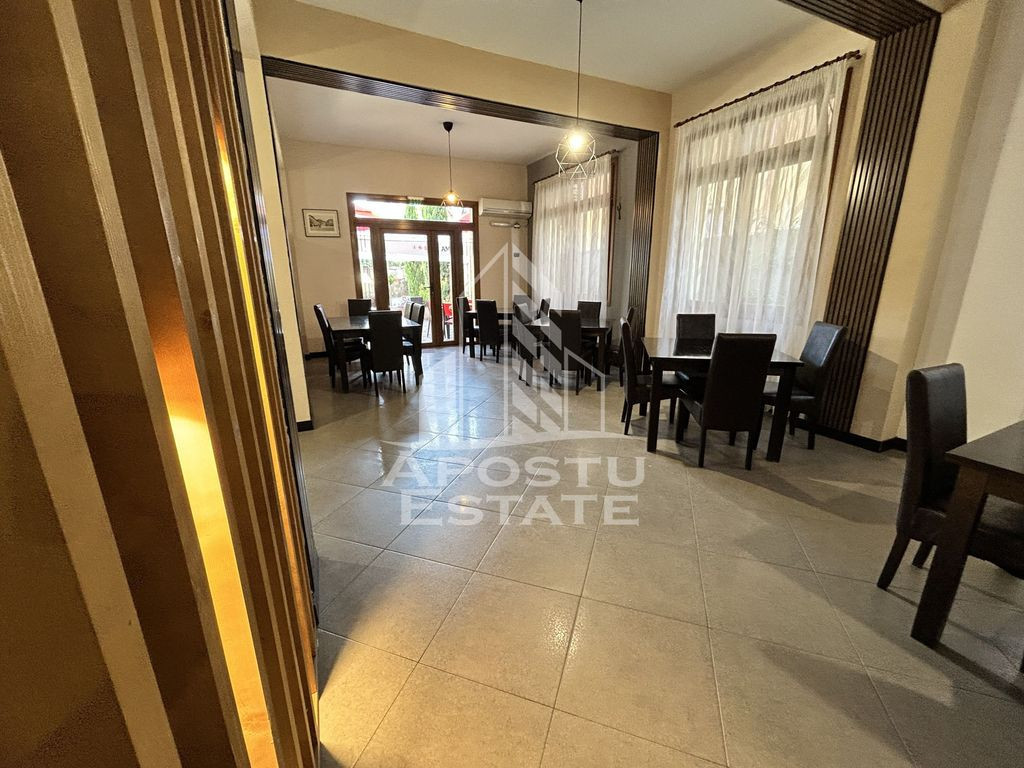 Restaurant cu terasa, mobilat si utilat de inchiriat, Ara...