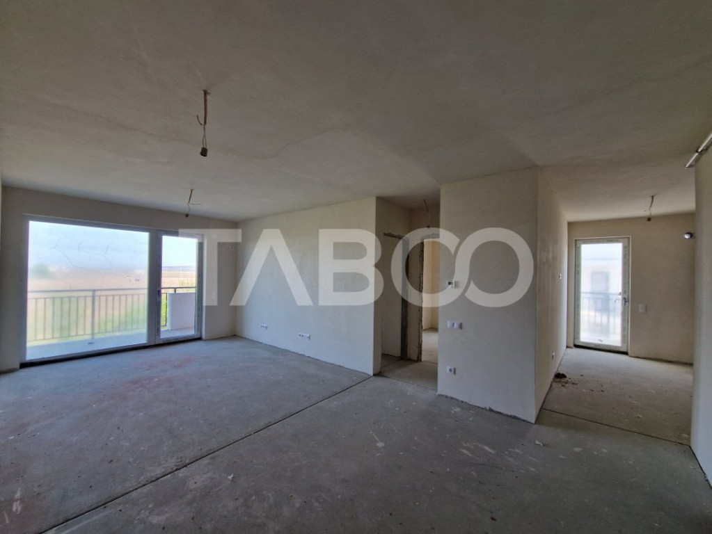 Apartament 63 mp utili 3 camere 2 bai gradina parter inalt T