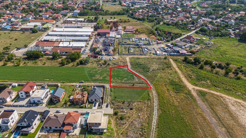 Teren 1237 mp cu PUZ aprobat de vanzare Bujac,Arad
