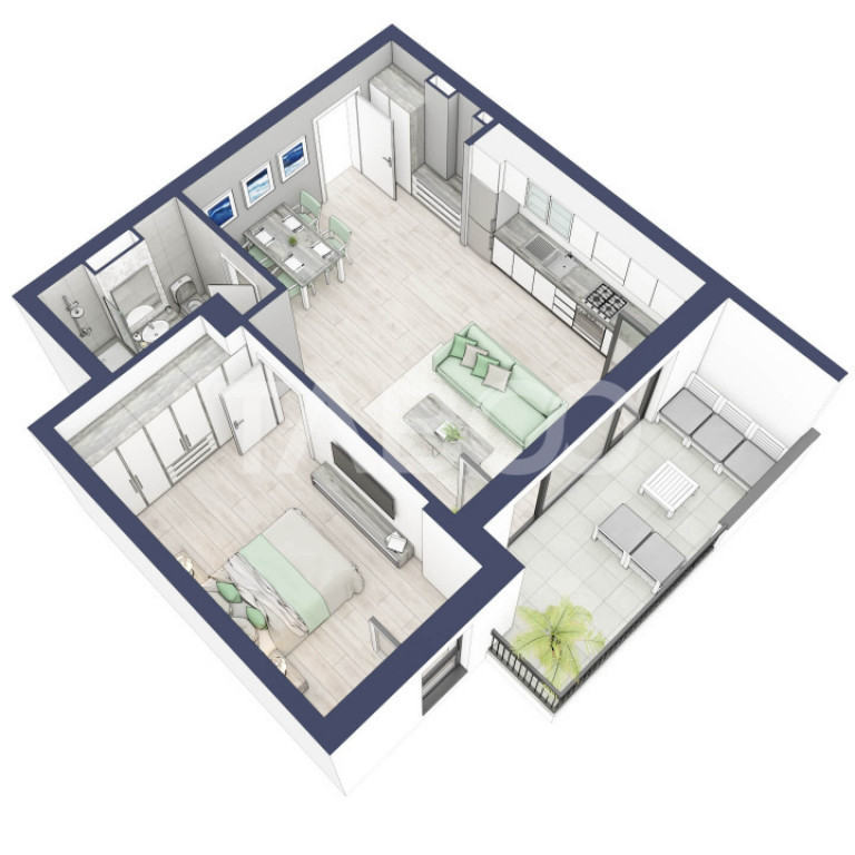 Comision 0 Apartament 2 camere 51 mp utili boxa la subsol Tu