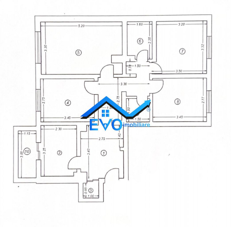 Apartament cu 4 camere de , parter, Dacia