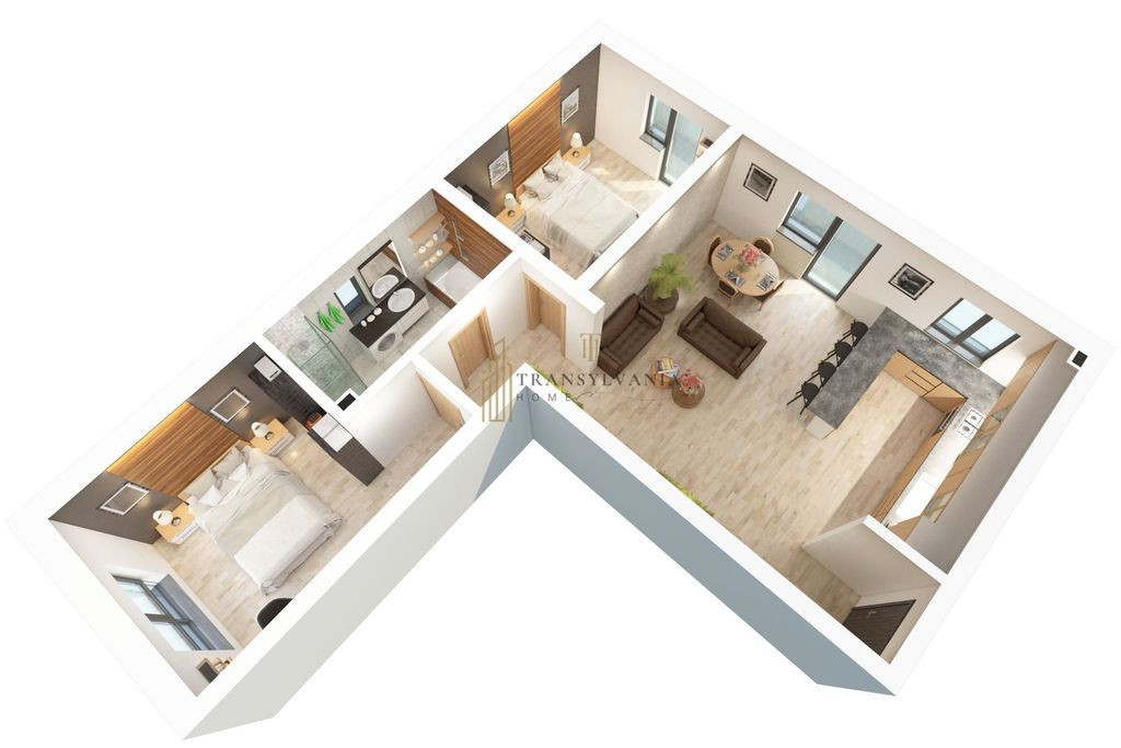 Apartament 3 camere 69.35 mp, balcon, zona Doamna Stanca ...