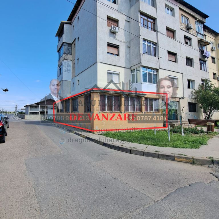 Apartament 2 camere, parter/Potențial comercial – Tecuci