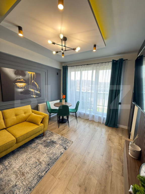 Apartament mobilat si utilat, terasa de 14 mp, parcare subte