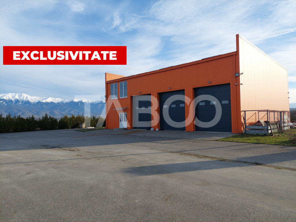 Service auto de inchiriat 300 mp hala acces din DN1 in Bradu