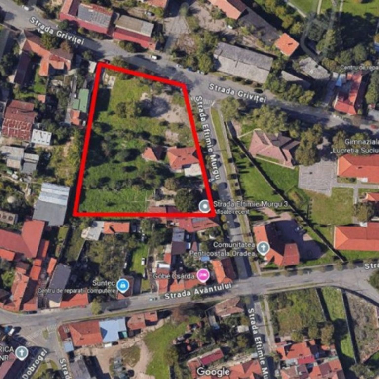 Teren de vanzare in Oradea, deschidere 50ml, 5880mp, 300euro/mp