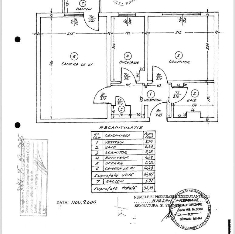 2 camere Brancoveanu decomandat