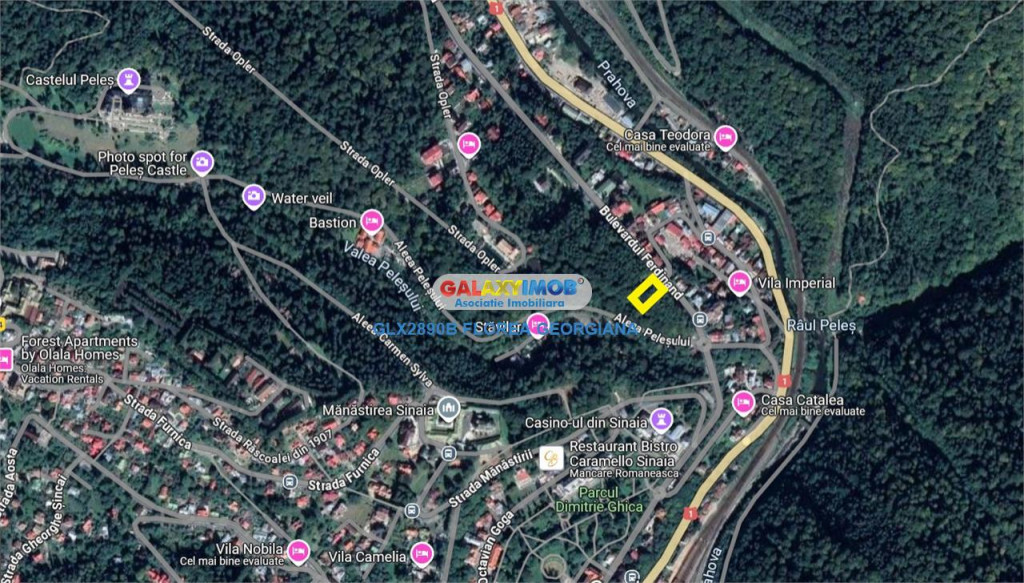 Teren 1500 mp Sinaia Intravilan zona Peles