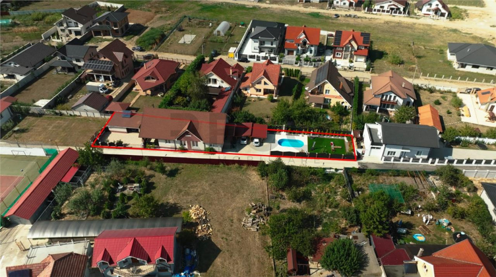 RECO Casa 3 dormitoare, piscina, strada privata, Sanmartin