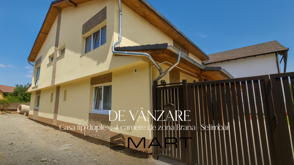 Casa tip duplex 4 camere 135mp zona Brana