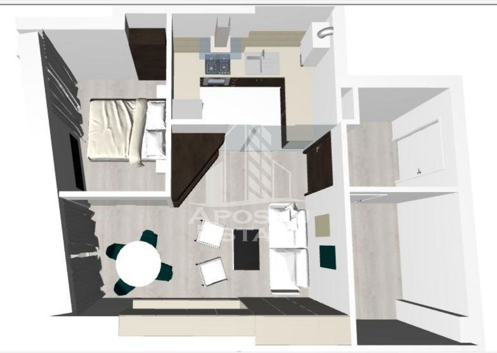 Apartament cu o camera,bloc nou,etaj intermediar, zona So...