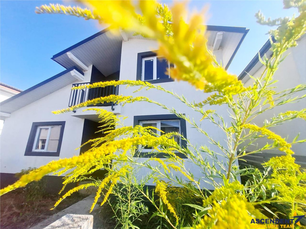 Confort si relaxare:casa noua,5 camere,curte si terasa amena