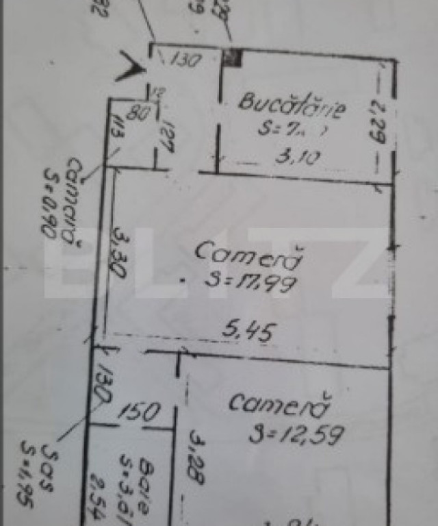 Apartament 2 camere, 47 mp, zona Micro 1