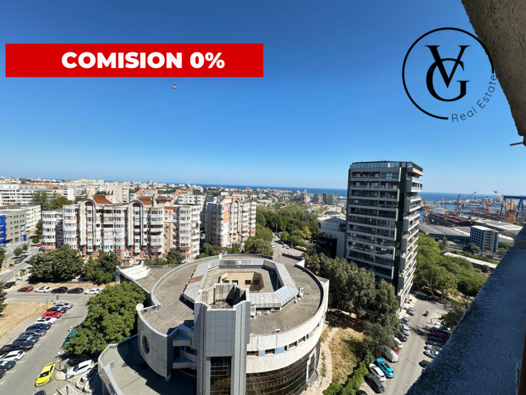 Apartament decomandat 3 camere - zona Gara - vedere spre mar