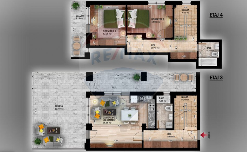 Vanzare Penthouse 3 camere Titan