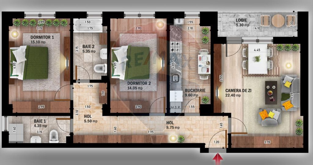 Vanzare apartament 3 camere Titan