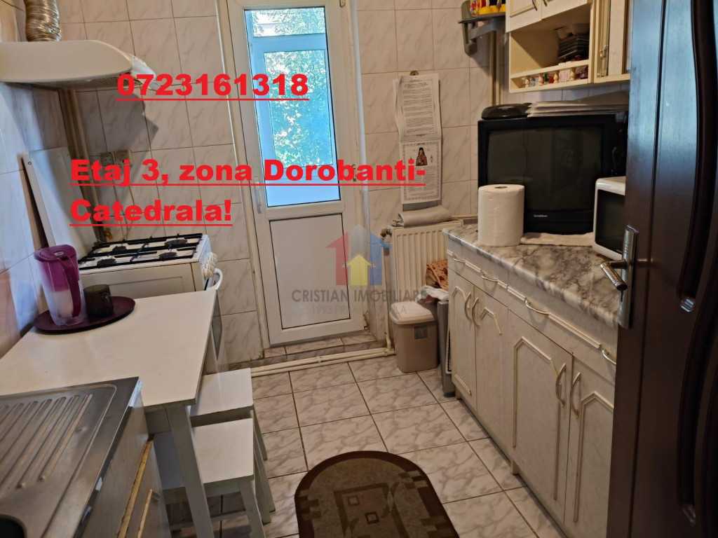 Dorobantilor-Catedrala 2 camere Etaj 3 Conf 1 decomandat -