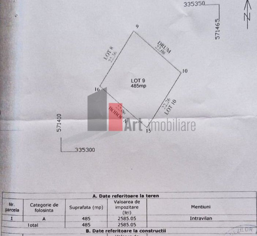Teren Sabareni 485 mp