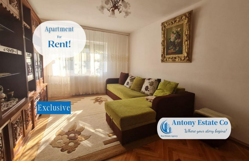 Apartament de inchiriat, 3 camere, decomandat,tip PB, Rogeri