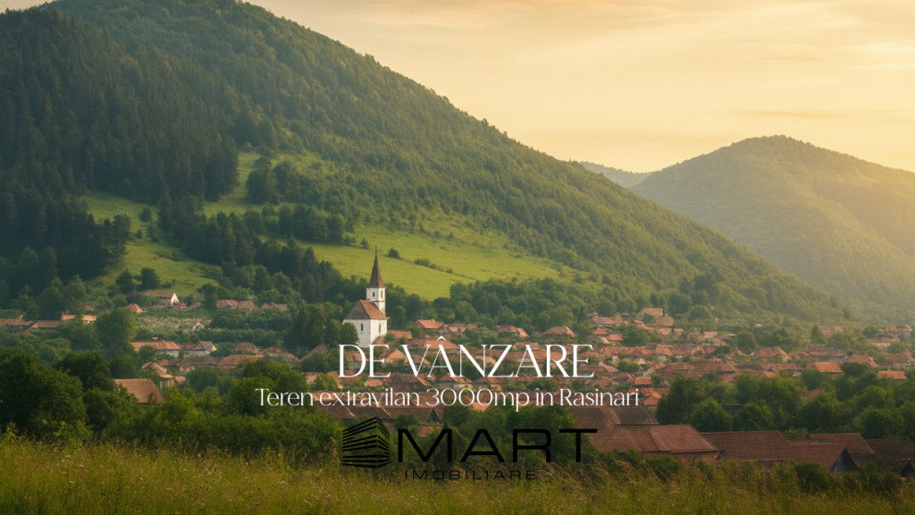 Teren extravilan cu priveliste minunata 3000mp in Rasinari