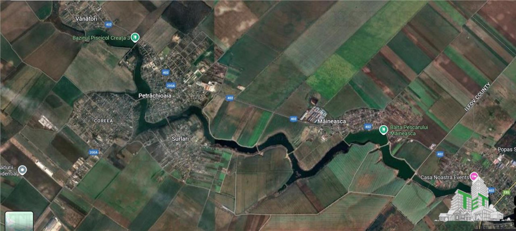 Oferim spre 6 loturi de teren extravilan (agricol) in Petra