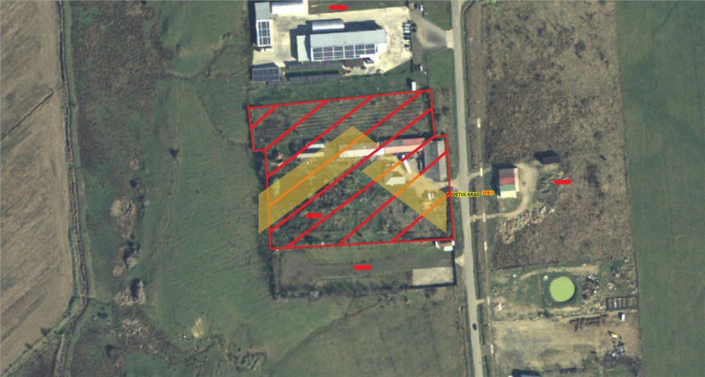 Teren 1,8 ha plus cladiri de in localitatea Sebis, Arad