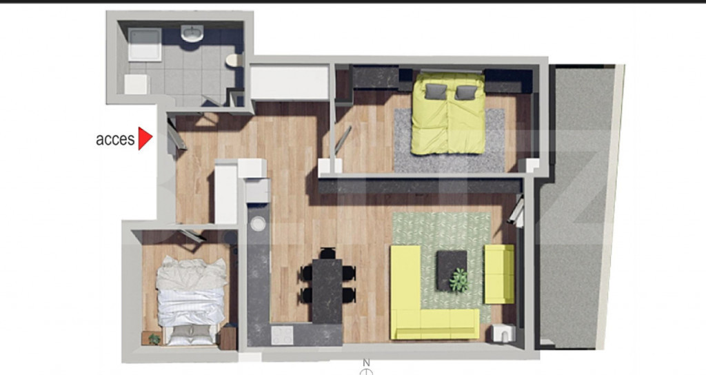 Comision 0!Apartament 3 camere, confort sporit,Bloc Nou,Petr