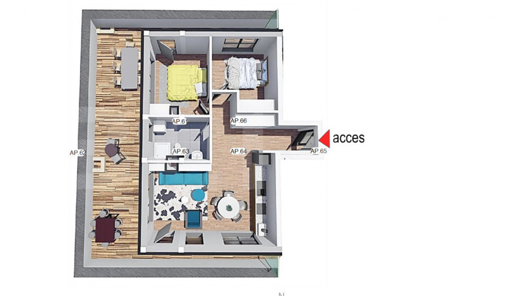 Comision 0!Apartament 2 camere, confort sporit,Bloc Nou,Petr
