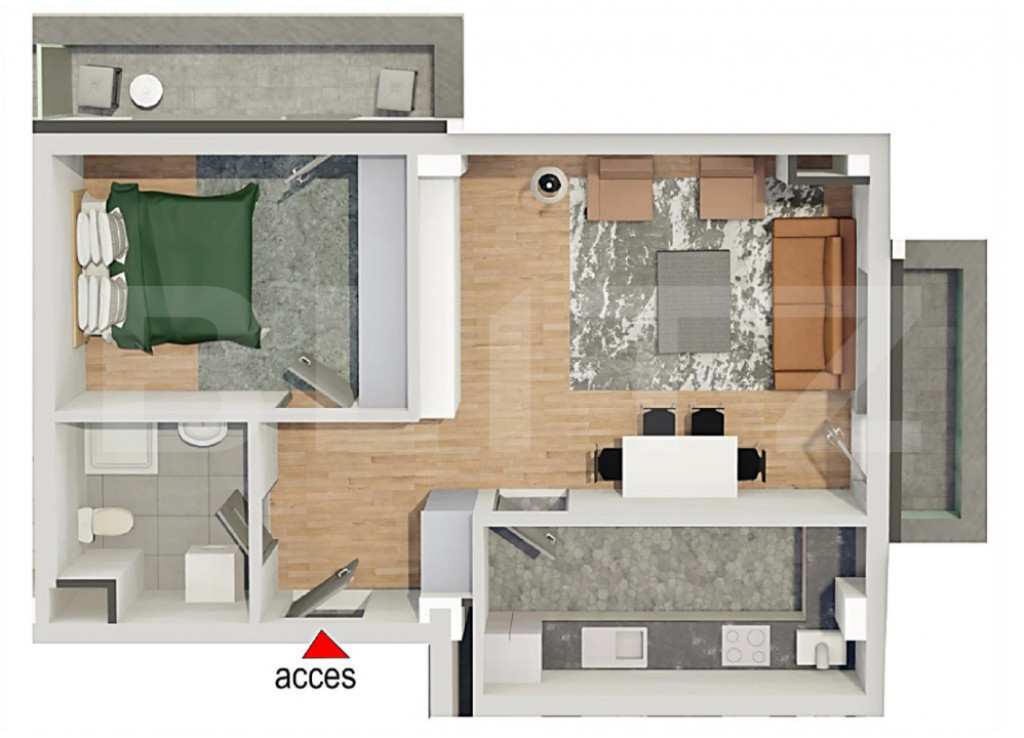 Comision 0!Apartament 2 camere,confort sporit,Calea Baciului