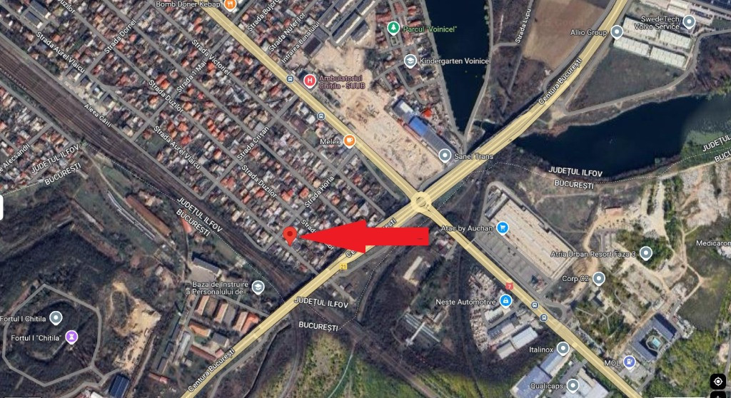 Teren intravilan 360mp, d 15ml, utilitati la poarta, Chitila, Ilfov,