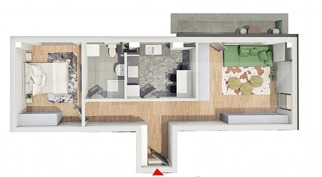 Unicitate!Apartament 2 camere, confort sporit,Calea Baciului