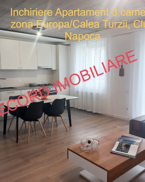 Apartament 3 cam,2 bai,et.1 din 2,parcare Cartier Europa,Calea Turzii