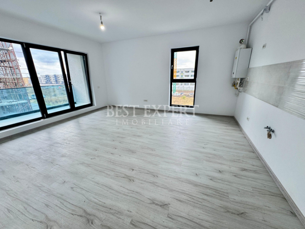 Apartament 2 camere, etaj 2/3, bloc nou – terasă spațioa