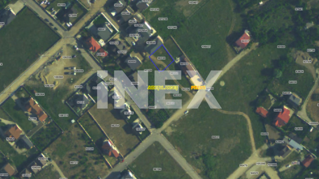 Teren intravilan 469 mp de vânzare – Pitești, zona Tanco