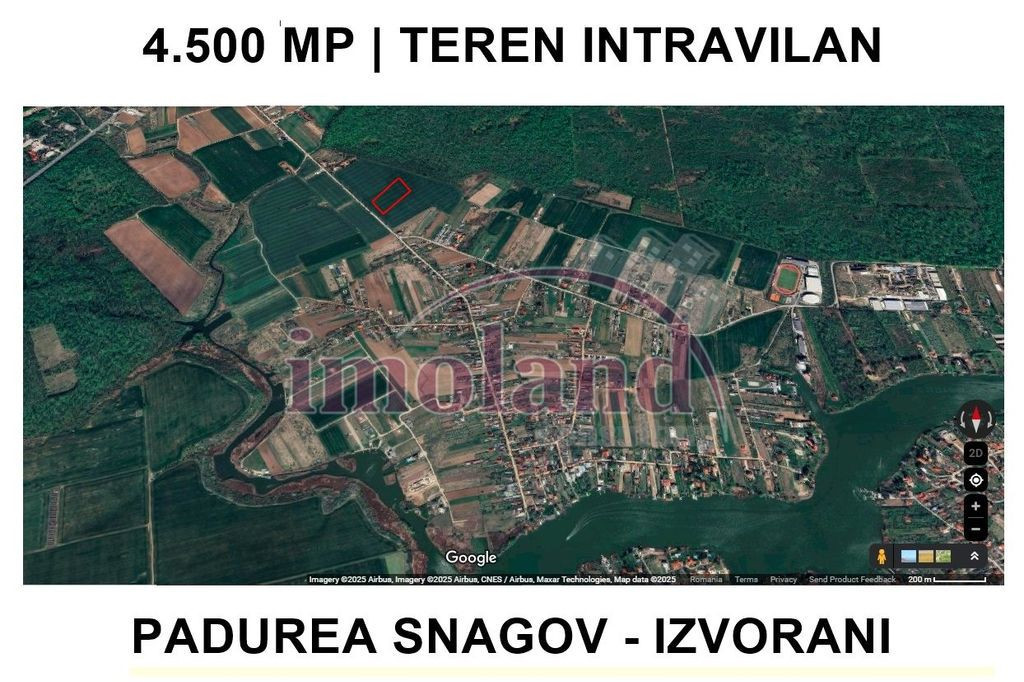 Teren intravilan - 4500 mp - Izvorani - Padurea Snagov