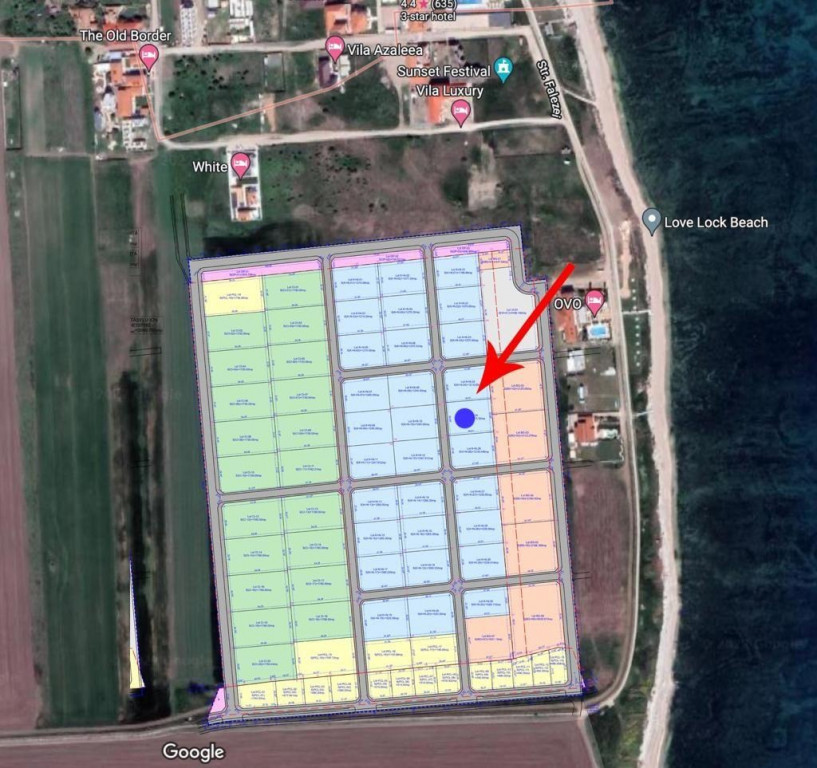 Teren ideal Vama Veche 1215mp - linia 3 de la mare