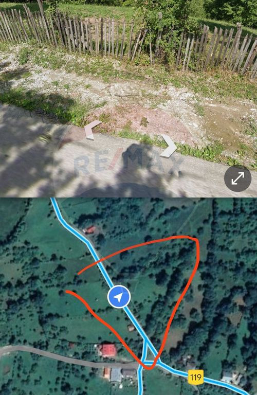 Teren vedere panoramica la munte in Comarnic/Ghiosesti