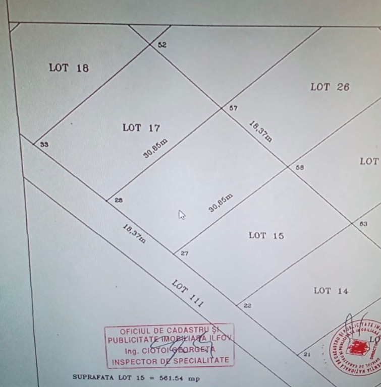 Teren 540 mp, utilități aproape, zonă liniștită