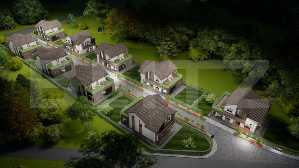 Ansamblu rezidential de 7 case individuale, zona rezidential