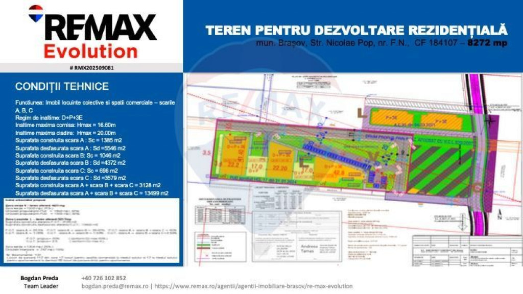 Teren pentru Dezvoltare Rezidențială – COMISION 0%