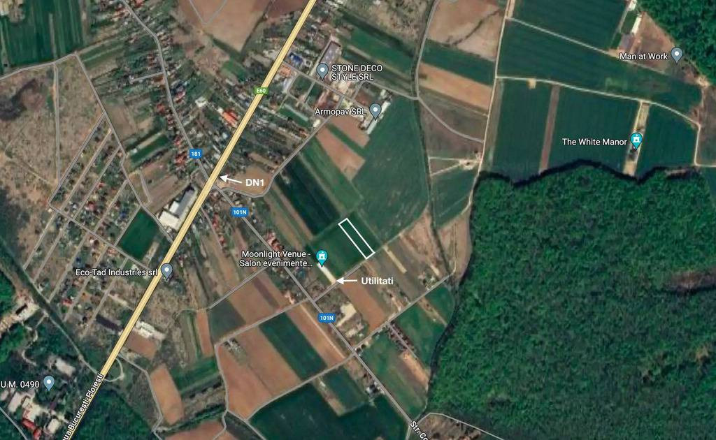 Teren 5000 mp, în apropierea Pădurii Ciolpani și DN1